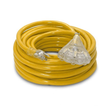 15-Amp  50-ft 10/3 Heavy Duty 3-Outlet Lighted Yellow 50' 10-Gauge Grounded Extension cord